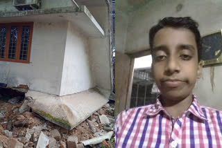 perumbavoor house collapse boy died  perumbavoor house collapsed  ഇരുനില വീട് ഇടിഞ്ഞുതാണു  വീട് ഇടിഞ്ഞു വീണ് കുട്ടി മരിച്ചു  വീട് ഇടിഞ്ഞ് ആളുകൾ മണ്ണിനടിയൽപ്പെട്ടു