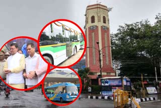 CM Dhami flagged off five electric buses in Dehradun