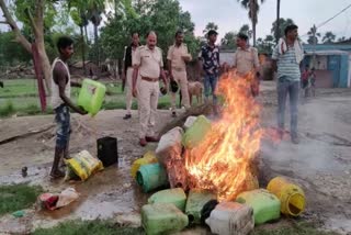 शराब कारोबारियों पर कार्रवाई