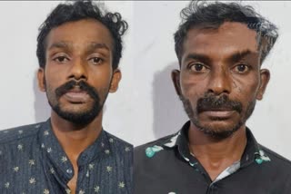 vechicle theft at kottayam  kottayam kaduthuruthi vechicle theft  mutuchira vechicle theft  kollam natives were arrest vechicle theft case  കോട്ടയത്ത് വാഹന മോഷണം  വാഹന മോഷണം കൊല്ലം സ്വദേശികൾ പിടിയിൽ  കടുത്തുരുത്തി വാഹന മോഷണം  മുട്ടുചിറ പാഴ്‌സല്‍ സ്ഥാപനം വാഹന മോഷണം