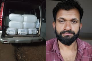 Manjeswaram spirit hunting police arrest  Kasaragod spirit hunting  spirit caught at manjeswaram  1000 liter spirit hunting arrest at manjeswaram  1000 liter spirit hunting arrest at Kasaragod  മഞ്ചേശ്വരം സ്‌പിരിറ്റ് വേട്ട  കാസർകോട് സ്‌പിരിറ്റ് വേട്ട  കാസർകോട് സ്‌പിരിറ്റ് കടത്ത്  ഡിവൈഎസ്‌പി വൈഭവ് സക്‌സേന  Vaibhav Saxena spirit hunting Kasaragod