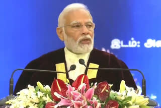 PM modi on covid pandemic  PM modi at anna university convocation  anna university convocation chennai  കൊവിഡ് മഹാമാരി പ്രധാനമന്ത്രി മോദി  കൊവിഡ് മഹാമാരി നൂറ്റാണ്ടിലെ പ്രതിസന്ധി  അണ്ണാ യൂണിവേഴ്‌സിറ്റി ബിരുദദാന ചടങ്ങ്