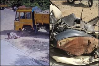 Lorry collided with two-wheeler