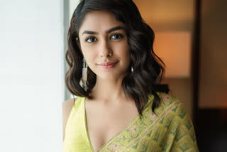 Mrunal Thakur in Green Outfit