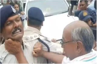 digvijay singh and police clashes