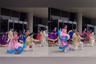 Korean Students dance to Madhuri Dixit's popular song Ghaghra