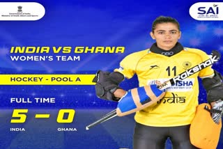 CWG 2022  Indian women's hockey team  Indian women's hockey team win  Indian hockey vs Ghana  सीडब्ल्यूजी 2022  भारतीय महिला हॉकी टीम  भारत बनाम घाना  हॉकी मैच  कॉमनवेल्थ गेम्स 2022  Sports News