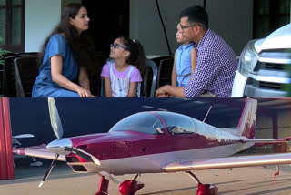 Ashok Tamarakshan Keralite self made aircraft story  Ashok Tamarakshan self made aircraft story  Ashok Tamarakshan alappuzha native  കുടുംബ യാത്രയ്‌ക്ക് സ്വന്തം നിര്‍മിച്ച വിമാനം നിര്‍മിച്ച് മലയാളി  ആലപ്പുഴ ഇന്നത്തെ വാര്‍ത്ത  ആലപ്പുഴ സ്വദേശി അശോക് താമരാക്ഷന്‍  ആലപ്പുഴക്കാരന്‍ അശോക് താമരാക്ഷന്‍റെ കഥ  സ്വന്തം വിമാനം നിര്‍മിച്ച് മലയാളി അശോക് താമരാക്ഷന്‍