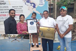 Seven-year-old Pune girl sets Guinness World Record for Limbo Skating