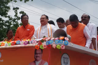 JP Nadda Mega Road Show