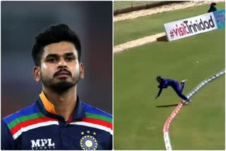 shreyas iyer stunning fielding