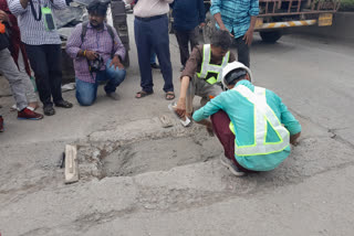 geopolymer and rapid hardening concrete technology will be used to fill the potholes by bmc in mumbai