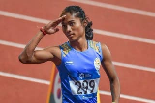 Etv Bha India sprinter Hima Das Virender Sehwag congratulates Hima Das Hima Das fake video Hima Das at Commonwealth Games rat