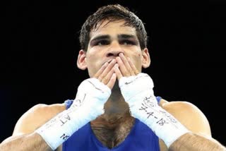 Etv Bh Boxer Hassamuddin in prequarters Boxer Hassamuddin updates Mohammad Hussamuddin at CWG India at Commonwealth Gamesarat