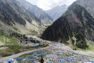 34th batch of over 500 Amarnath Yatra pilgrims leave Jammu base camp