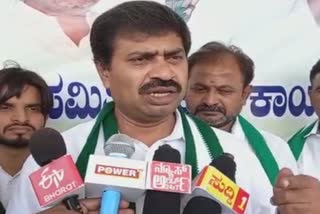 JDS State Vice President Manjunath spoke in Chamarajanagar