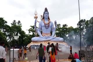 76 feet high Shiva statue in Jabalpur