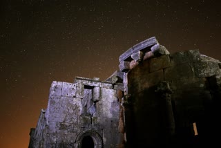 Milky Way Galaxy glimmers over Syria's Idlib