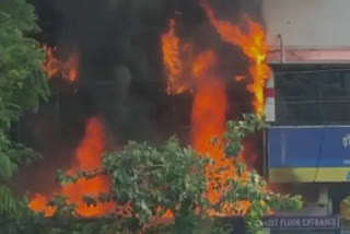 massive fire broke out at a hospital in Jabalpur