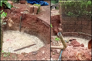 kannur peralam well collapsed  കണ്ണൂര്‍ പെരളത്ത് കിണർ ഇടിഞ്ഞുതാഴ്ന്നു  പെരളത്ത് കിണർ ഇടിഞ്ഞുതാഴ്ന്നു  പെരളത്ത് കിണർ ഇടിഞ്ഞുതാഴ്ന്നതോടെ കുടിവെള്ളത്തിന് പ്രതിസന്ധി  peralam well collapsed