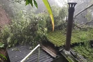 kerala monsoon calamity 2022  landslide idukki anachal  ആനച്ചാൽ വീടിന് മുകളിൽ മണ്ണിടിഞ്ഞ് വീണു  ഇടുക്കി മണ്ണിടിച്ചിൽ  idukki natural calamity  ആനച്ചാൽ തട്ടാത്തിമുക്ക് മണ്ണിടിച്ചിൽ