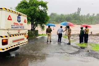 ડાંગ જિલ્લામા વરસાદની પરિસ્થિતિને પહોંચી વળવા પોલીસ જવાનો તૈનાત