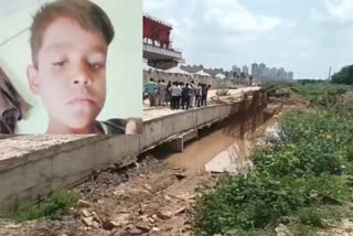 Etv Bharatchild drowned dwarka expressway drain