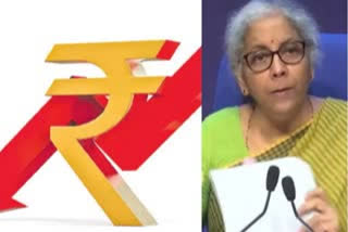 finance minister on rupee fall