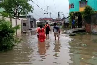 मुजफ्फरपुर जिले में लगातार हो रही बारिश