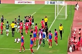 fight breaks out between players of Nepal and Bangladesh