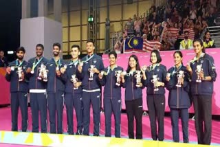 Etv Bharatcwg-2022-india-settle-for-silver-with-loss-to-malaysia-in-mixed-team-badminton-final