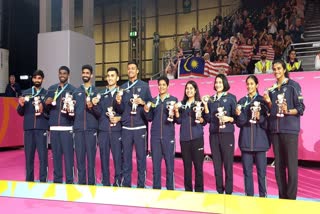 CWG 2022  India Win Silver Badminton Mixed Team  commonwealth games 2022  commonwealth games  pv sindhu  Kidambi Srikanth  കിഡംബി ശ്രീകാന്ത്  പിവി സിന്ധു  കോമണ്‍വെല്‍ത്ത് ഗെയിംസ്