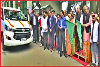 CM Jairam flagged off 18 HRTC vehicles