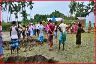 Aie River erosion in Bongaigaon