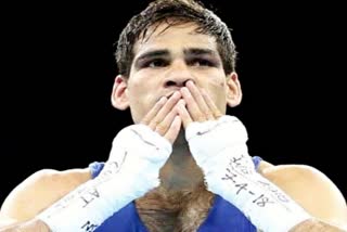 Etv Bhara Mohammed Hussamuddin enters semifinals Mohammed Hussamuddin wins Mohammed Hussamuddin at CWG Indian boxer at Commonwealth Games t
