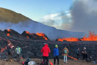 Volcano erupts in Iceland