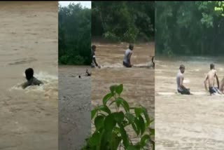 Imitating malayalam Movie  Video Shoot in Flowing water  Imitating malayalam Movie Naran  മലവെള്ളപ്പാച്ചിലിൽ തടിപിടിത്തം  latest news  പ്രധാന വാര്‍ത്തകള്‍  ഒഴുകി വന്ന തടിയുടെ മുകളിൽ കയറി നിന്ന് ദൃശ്യങ്ങൾ പകർത്തി  മലയാള ചലച്ചിത്രം നരന്‍  മോഹന്‍ലാല്‍ ചിത്രം  Mohanlal film Naran  Pathanamthitta News  പ്രാദേശിക വാര്‍ത്തകള്‍  പത്തനംത്തിട്ട വാര്‍ത്തകള്‍  യുവാക്കള്‍ക്കെതിരെ കേസ്  സമൂഹ മാധ്യമങ്ങളിൽ വൈറലായ വീഡിയോ  Social media viral Video  Video Imitating Naran movie