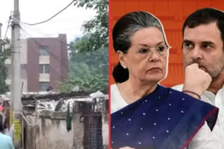 Slum people occupies National Herald land in Patna