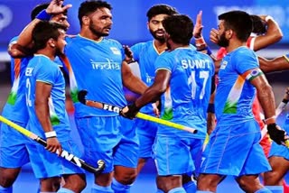 Indian hockey team defeating Wales 4-1  Commonwealth Games 2022  CWG 2022 Day 7  hockey Match  Sports News  भारतीय हॉकी टीम  भारतीय पुरुष हॉकी टीम  हॉकी टीम सेमीफाइनल में