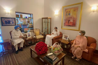 venkaiah naidu meets manmohan singh