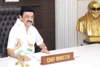 Stalin changes Twitter profile pic, has photo of Karuna with tricolour in background