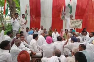 congress protest in fatehabad