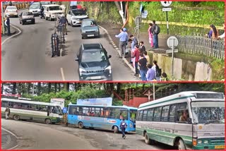 Traffic jam in Shimla