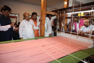 exhibition and sale of hand loom products