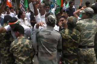 congress protest in kandhamal against price rise