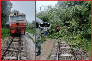 Landslide On Kalka Shimla Railway Track