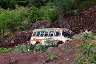 minibus falls into gorge