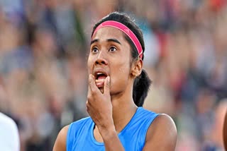 Commonwealth Games 2022  CWG 2022  Hima Das  Hima fails to make it to womens 200m final  Hima das in CWG 2022  India in CWG 2022  हिमा दास  राष्ट्रमंडल खेल 2022  महिलाओं की 200 मीटर स्पर्धा  हिमा फाइनल में जगह बनाने में नाकाम