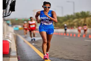 Etv Bhar Priyanka Goswami wins silver Priyanka Goswami wins in race walk Priyanka Goswami wins silver at CWG India at Commonwealth Games at