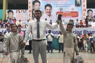 Haridwars Prakamya won gold medal in fencing in Nashik